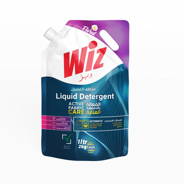 Liquid Laundry Detergent pouch, Floral scent, 1 LTR