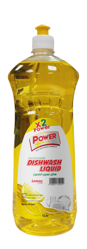 Dishwash Liquid, Lemon, 1 LTR, POWER