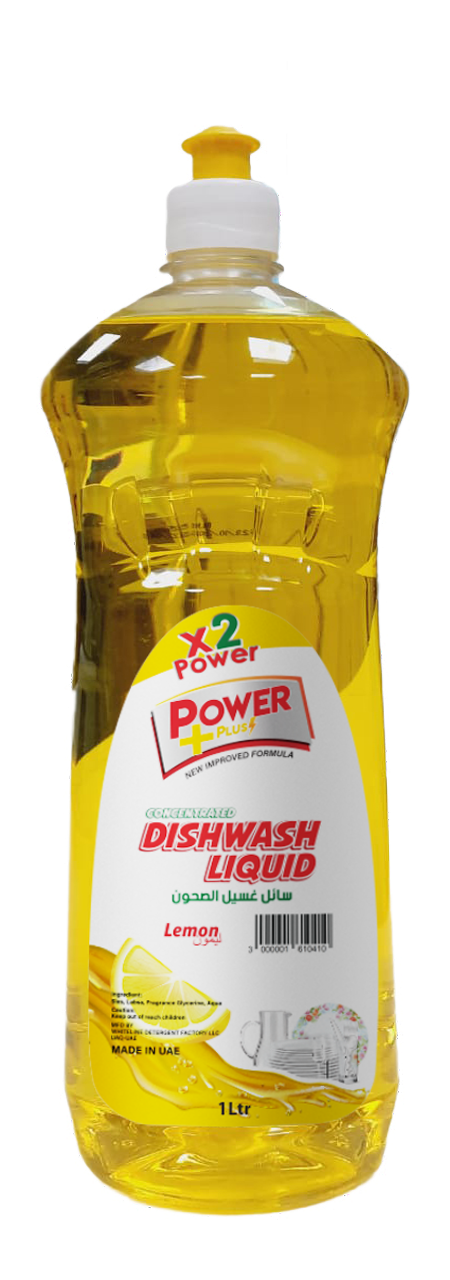 Dishwash Liquid, Lemon, 1 LTR, POWER