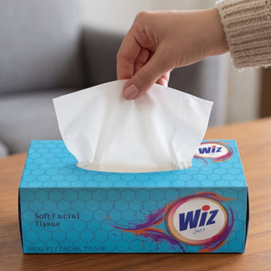 Wiz Facial Tissue 200 Sheets ( Pack of 30 Tissue boxes) packed in carton