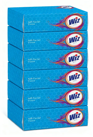 Wiz Facial Tissue 200 Sheets ( Pack of 30 Tissue boxes) packed in carton