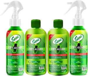 Ethyl Alcohol 70%, Sanitizing Solution w/ mild Cherry blossom scent, 250 ML