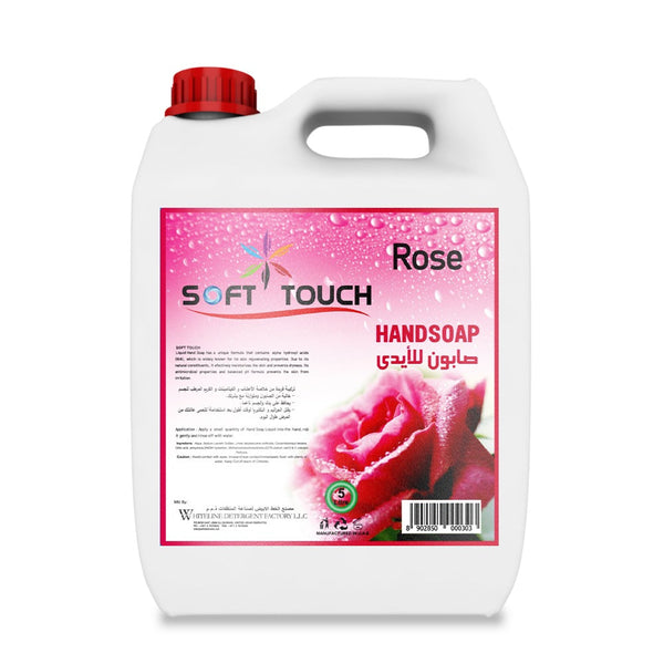 Handwash Liquid, Rose , 5 LTR, SOFTOUCH