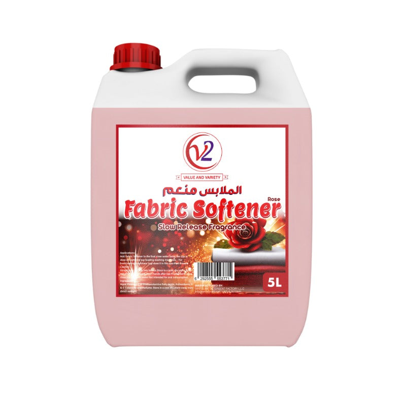 Fabric Softener, Rose, 5 LTR