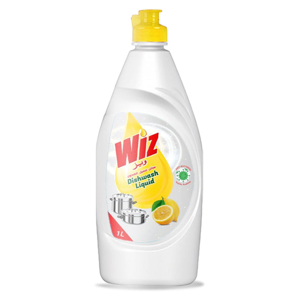 Dishwash Liquid, Lemon, 1 LTR, WIZ